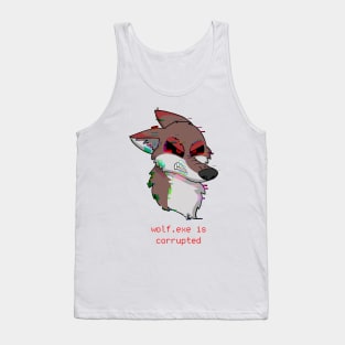 Wolf.exe Corrupted Tank Top